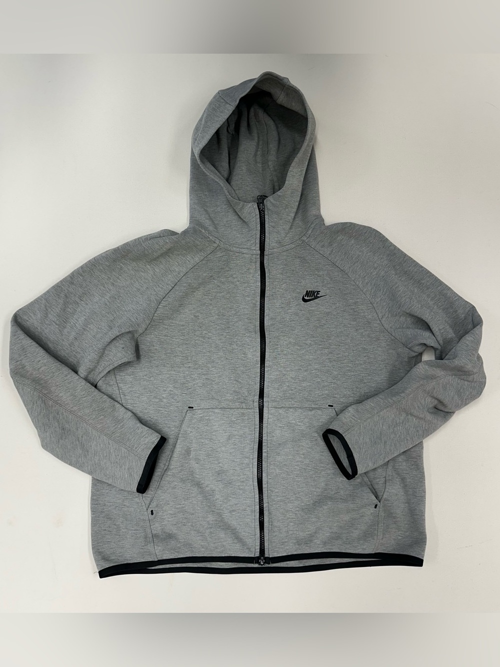 Nike Sportswear Tech Fleece Full Zip Hoodie Mens Large Gray Jacket 928483-063